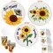 Louise Maelys 3 Sets Sunflowers Embroidery Kit for Beginners,Cross Stitch Kits for Adults with Summer Flowers Bee Stamped Pattern,Starters Needlepoint with Embroidery Instruction